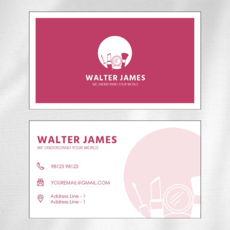 Makeup Artist Visiting Card 12 Main