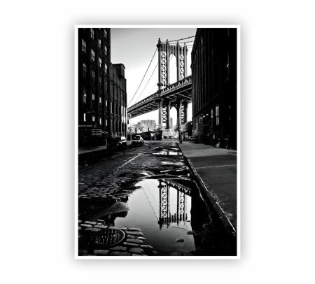 Manhattan Bridge New York City Poster Mockup