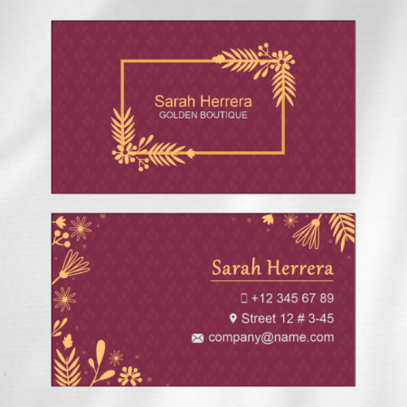 Marriage Hall Visiting Card Design 07 Main