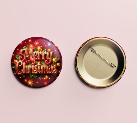 Custom Christmas Button Badges
