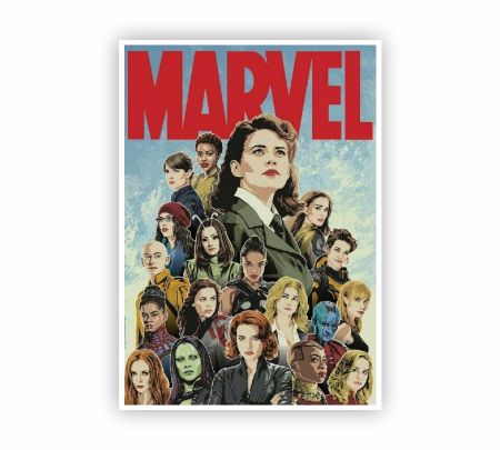 Marvel Comics - The Marvel Lineup Poster Mockup