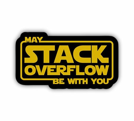 May Stack Overflow With You Sticker Mockup