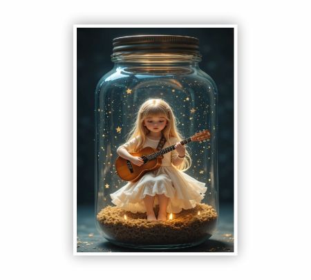 Melody In a Jar Poster Mockup
