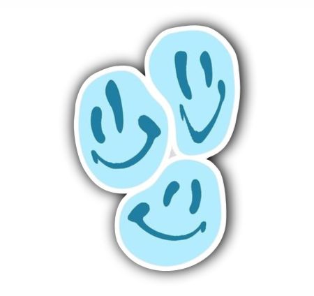 Melting Smile Emoji Aesthetic Sticker