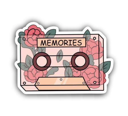 Green Flower Sticker Mockup