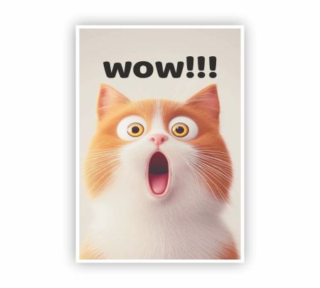 Meow and Wow Poster Mockup