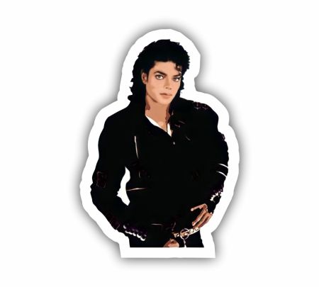 Michael Jackson Sticker Mockup