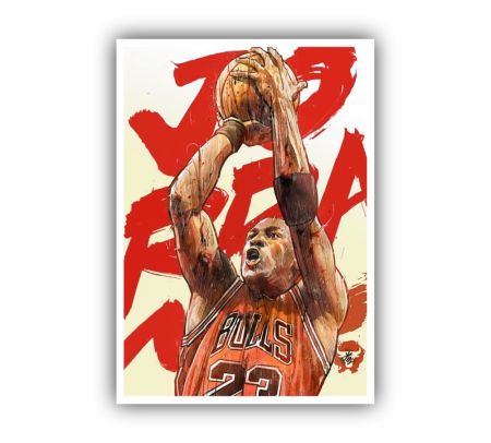 Michael Jordan Bulls NBA Poster