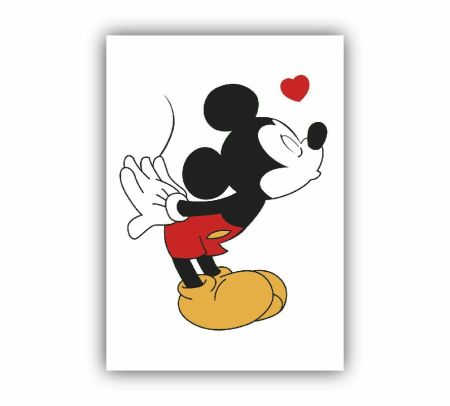 Mickey Mouse Love Poster Mockup