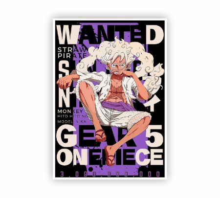Monkey D. Luffy Gear 5 Wanted Poster Mockup