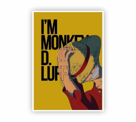 I Am Monkey D. Luffy Poster Mockup