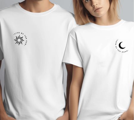 Moon and Sun Couple T-Shirts