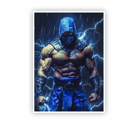 Mortal Kombat Sub-Zero Poster Mockup