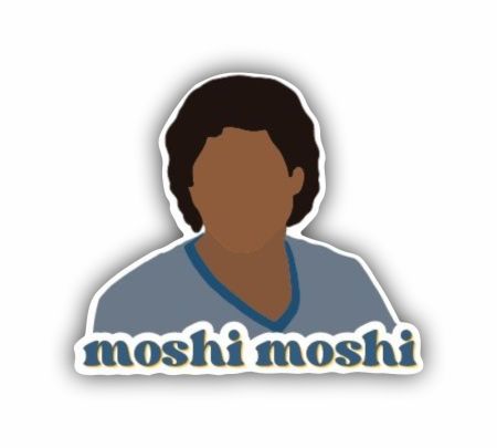 Moshi Moshi Sticker Mockup