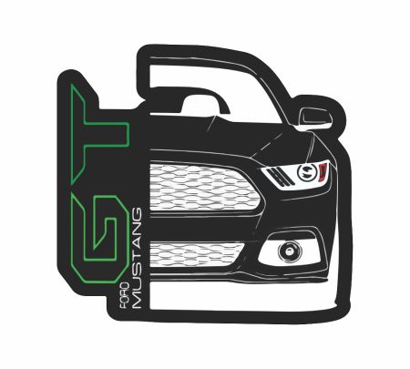 Mustang GT Sticker Mockup