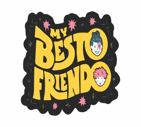 My Besto Friendo Anime Sticker Mockup