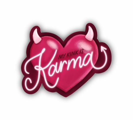 My Kink Is Karma Sticker Mockup