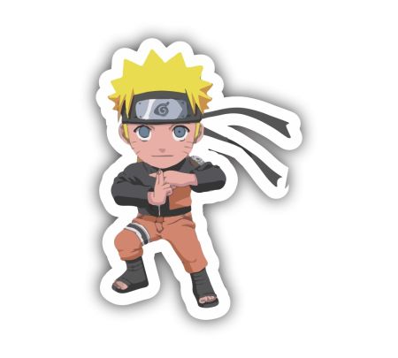 Naruto 01 Sticker Mockup