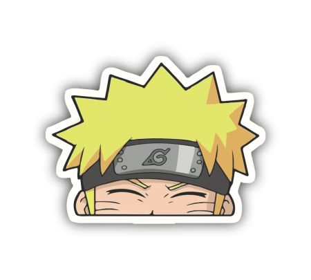 Naruto Head Sticker Mockup