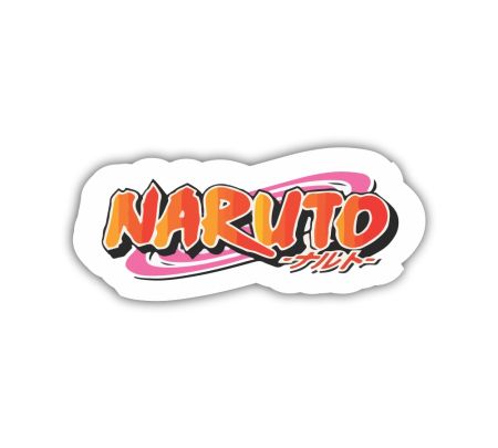 Naruto Logo Sticker Mockup