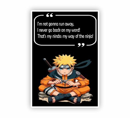 Naruto Ninja Way Poster Mockup
