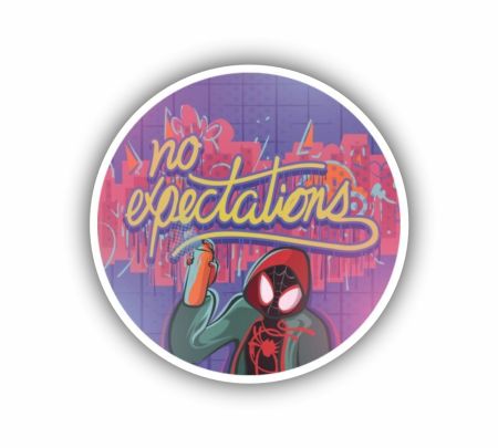 No Expectations Sticker Mockup
