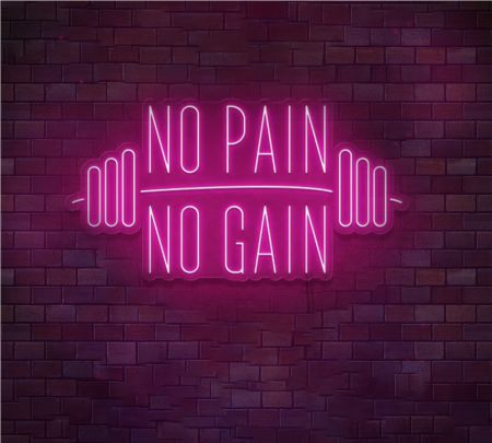 No Pain No Gain neon signs Pink