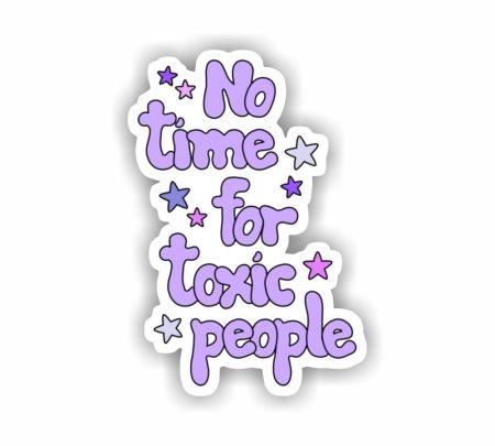 No Time For Toxic People Sticker Mockup