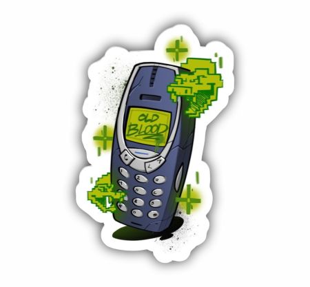 Nokia 3310 Sticker Mockup
