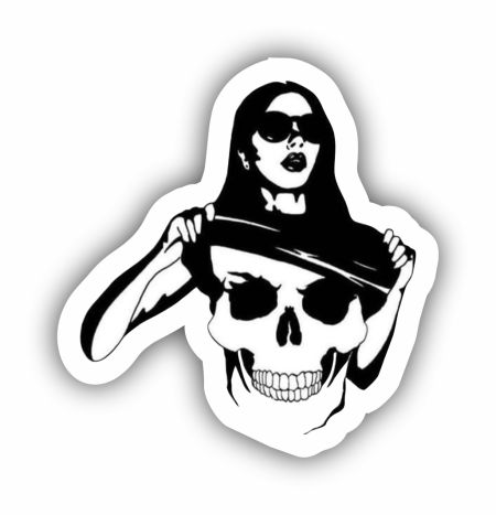 Nothing Inside Me Sticker Mockup