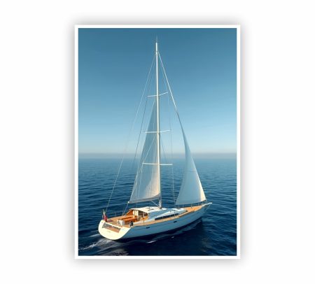 Oceanis 40 Sailboat Poster Mockup