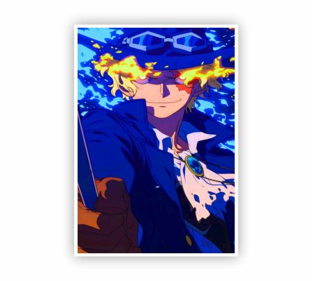 One Piece Sabo Poster Mockup