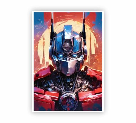 Optimus Prime Transformers Poster Mockup
