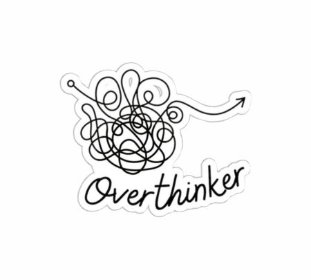 Overthinker Sticker Mockup