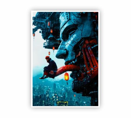 Pain Overlooking the City Poster Mockup