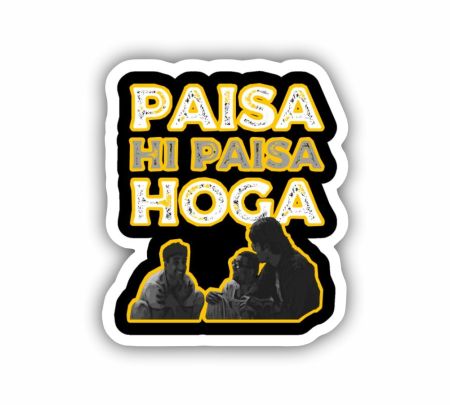 Paisa Hi Paisa Hoga Meme Sticker Mockup
