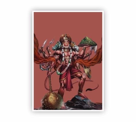 Panchmukhi Hanuman Poster Mockup