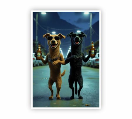 Paws and Pints Night Out Poster Mockup