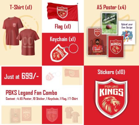 Punjab Kings Legend Fan Combo Mockup