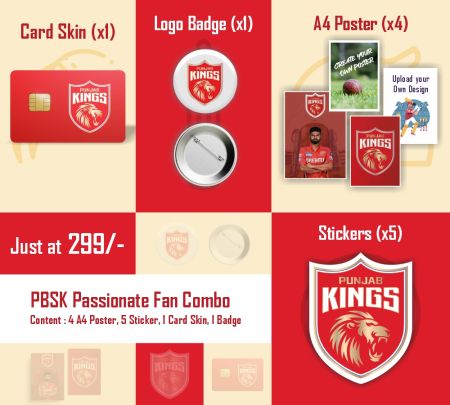 PBKS Passionate IPL Fan Combo