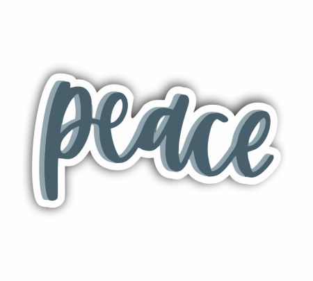 Peace Sticker Mockup