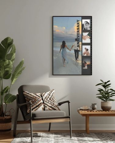 Personalized Anniversary Memory Photo Frame Mockup