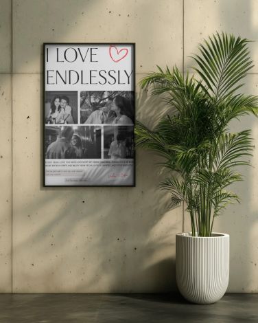 Personalized Love Story Photo Frame Mockup