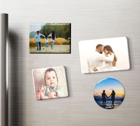 Personalized Photo Magnet Mockup