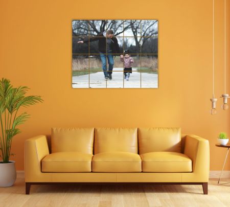 Photo Mosaic Canvas 15 X 12 (5 X 4 Grid)