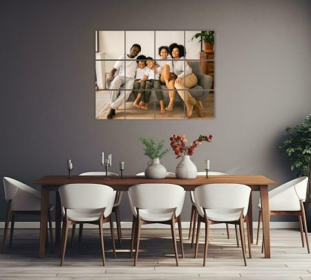 Photo Mosaic Canvas 16*12 (4 X 3 Grid)