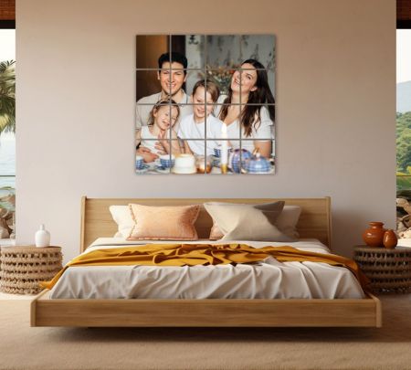 Photo Mosaic Canvas 8 X 8 (4 X 4 Grid)