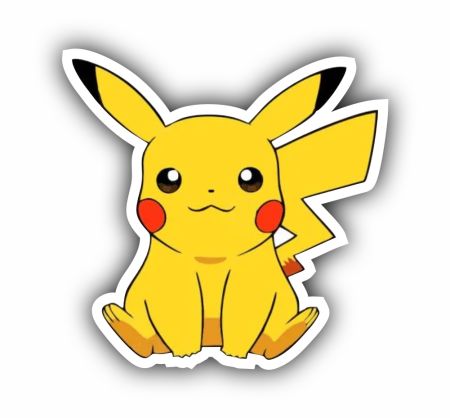Pikachu Pokemon Sticker Mockup