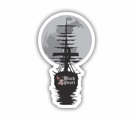 Pirates Of The Caribbean Sticker Mockup