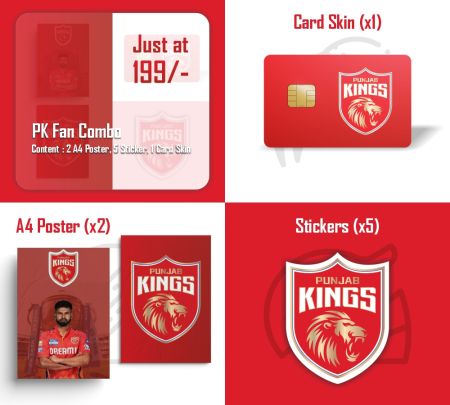 Punjab Kings Fan Fever Combo Mockup
